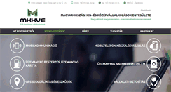 Desktop Screenshot of mkkve.hu